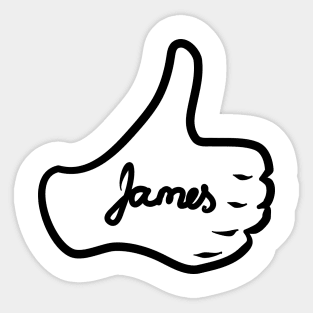 Men name James Sticker